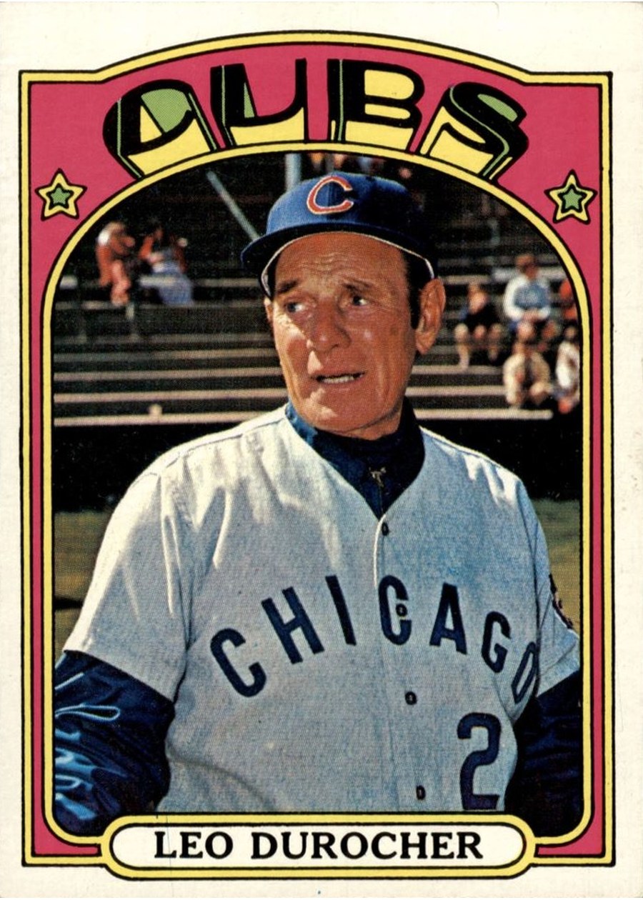 1972 Topps #576 Leo Durocher, Chicago Cubs
