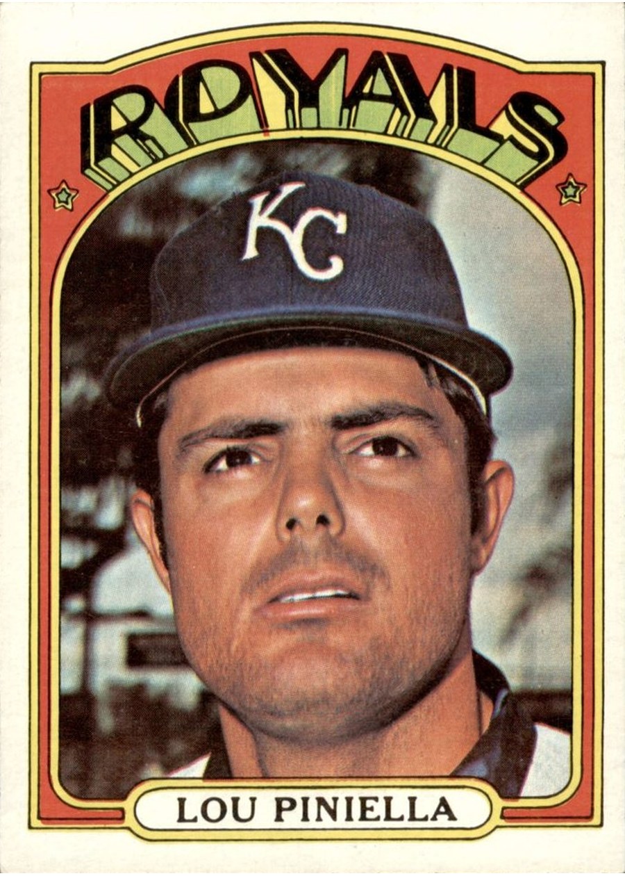 1972 Topps #580 Lou Piniella, Kansas City Royals