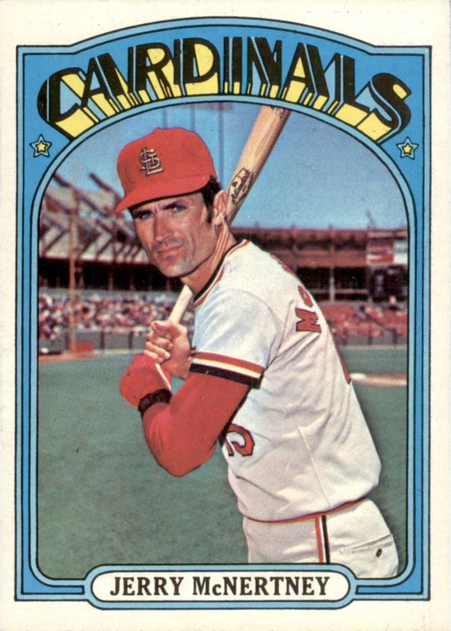 1972 Topps #584 Jerry McNertney, St. Louis Cardinals