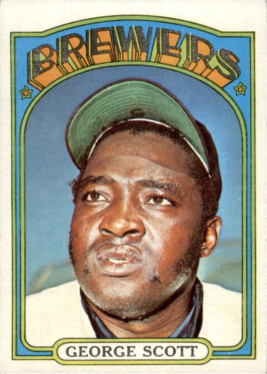 1972 Topps #585 George Scott, Milwaukee Brewers