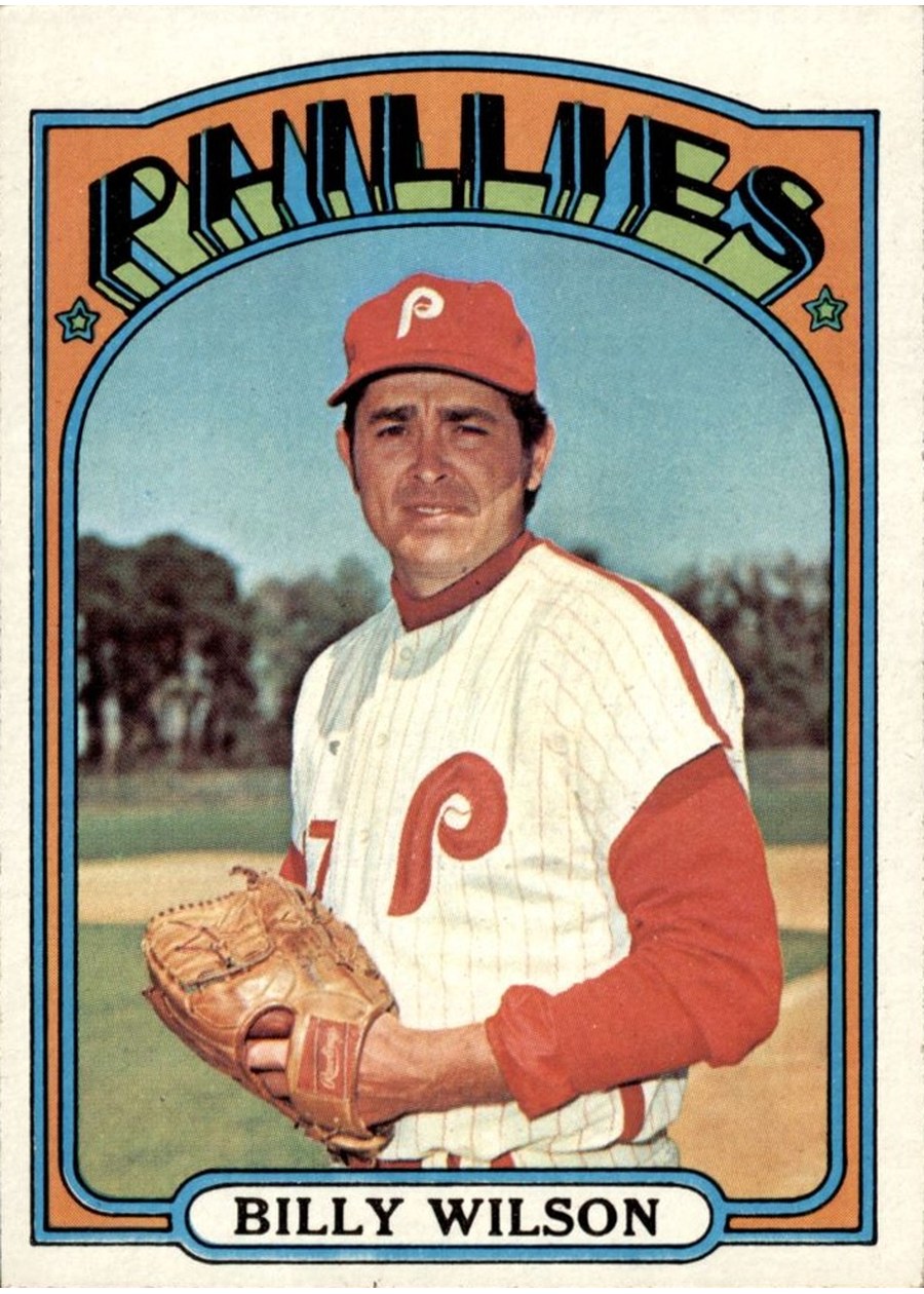 1972 Topps #587 Billy Wilson, Philadelphia Phillies