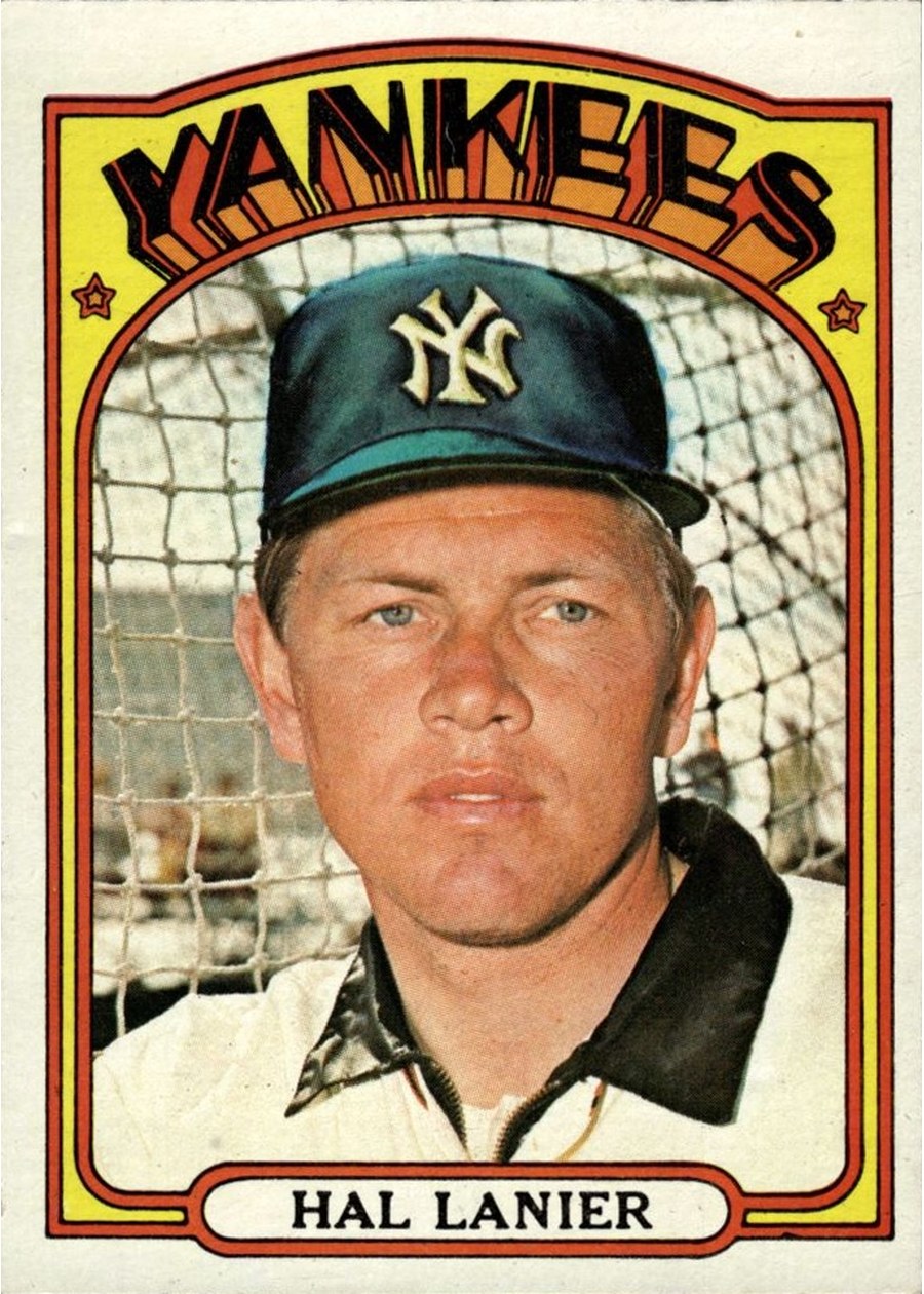 1972 Topps #589 Hal Lanier, New York Yankees