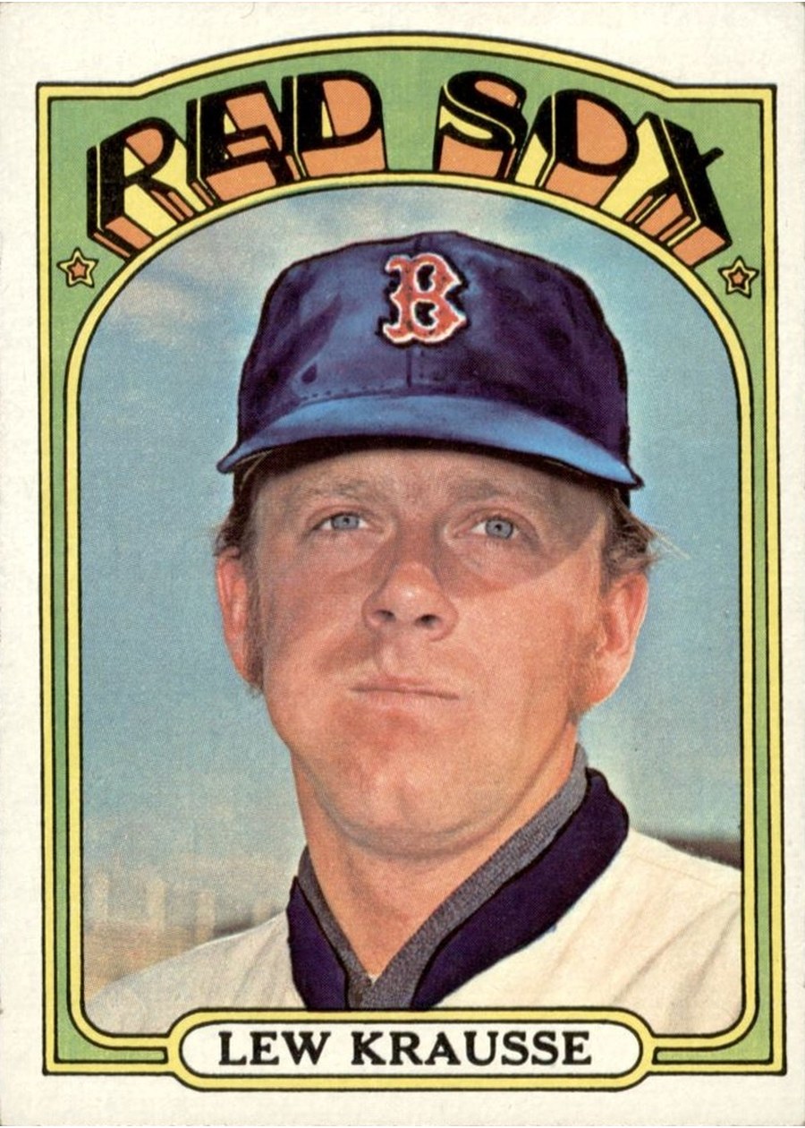 1972 Topps #592 Lew Krausse, Boston Red Sox
