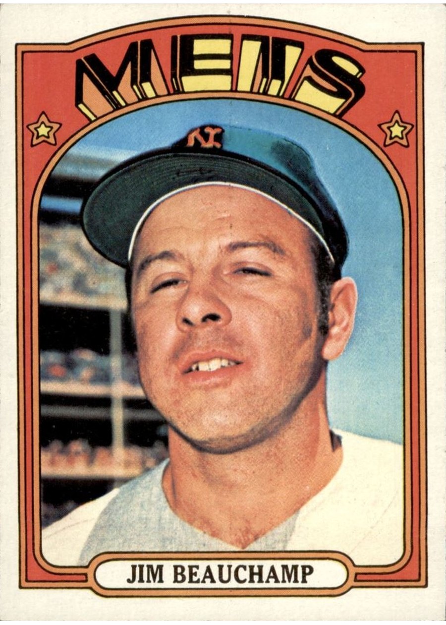 1972 Topps #594 Jim Beauchamp, New York Mets