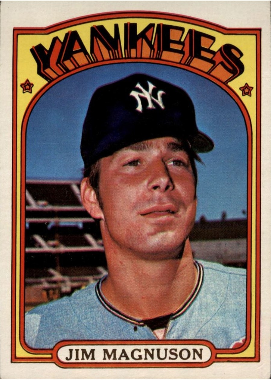 1972 Topps #597 Jim Magnuson, New York Yankees