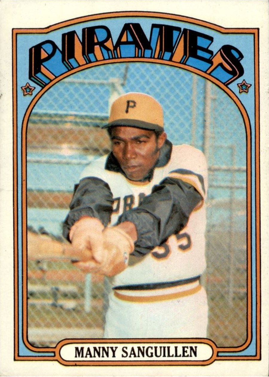 1972 Topps #60 Manny Sanguillen, Pittsburgh Pirates