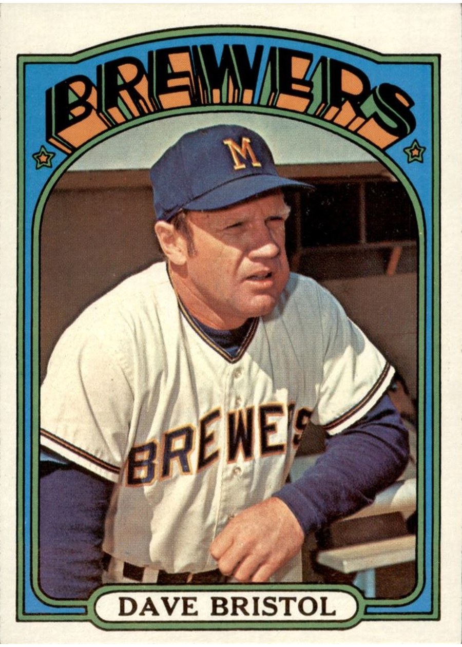 1972 Topps #602 Dave Bristol, Milwaukee Brewers