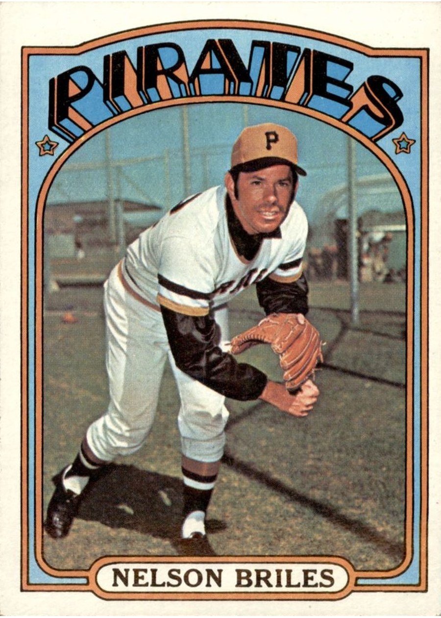 1972 Topps #605 Nelson Briles, Pittsburgh Pirates