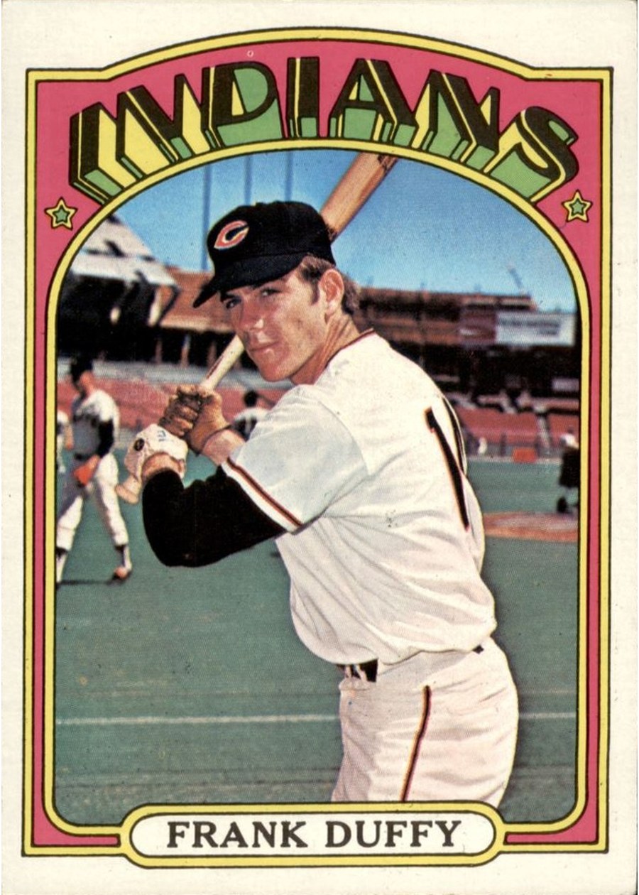 1972 Topps #607 Frank Duffy, Cleveland Indians
