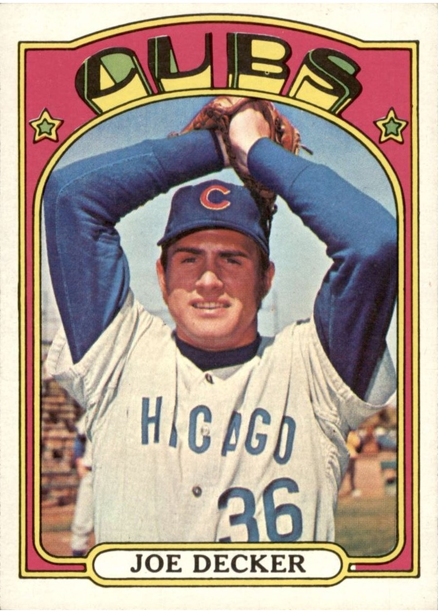 1972 Topps #612 Joe Decker, Chicago Cubs