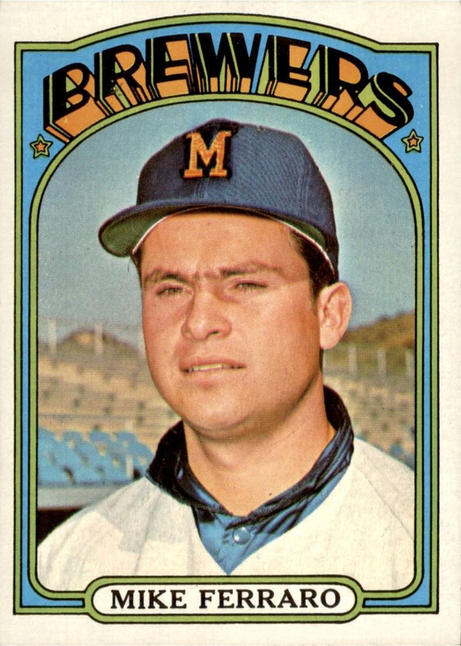 1972 Topps #613 Mike Ferraro, Milwaukee Brewers