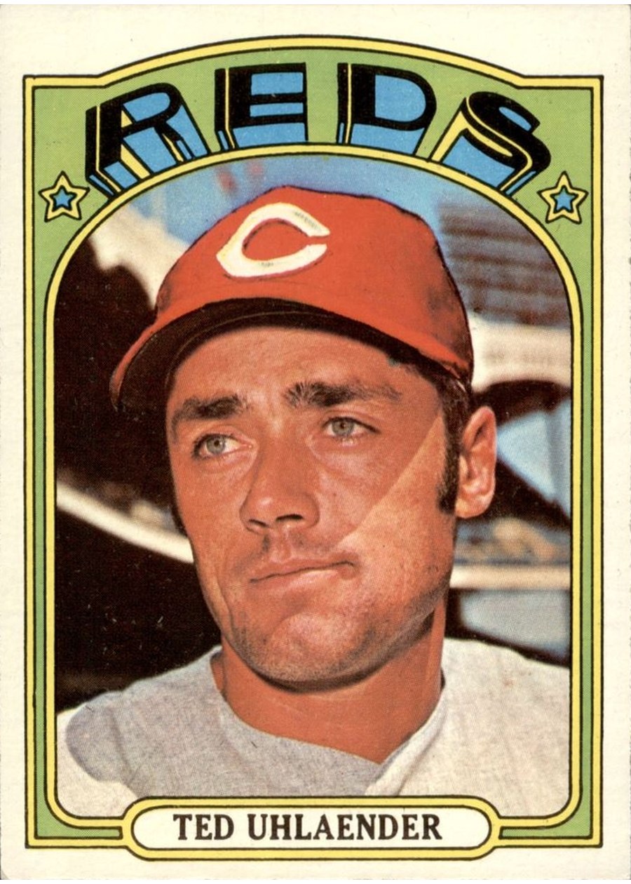 1972 Topps #614 Ted Uhlaender, Cincinnati Reds