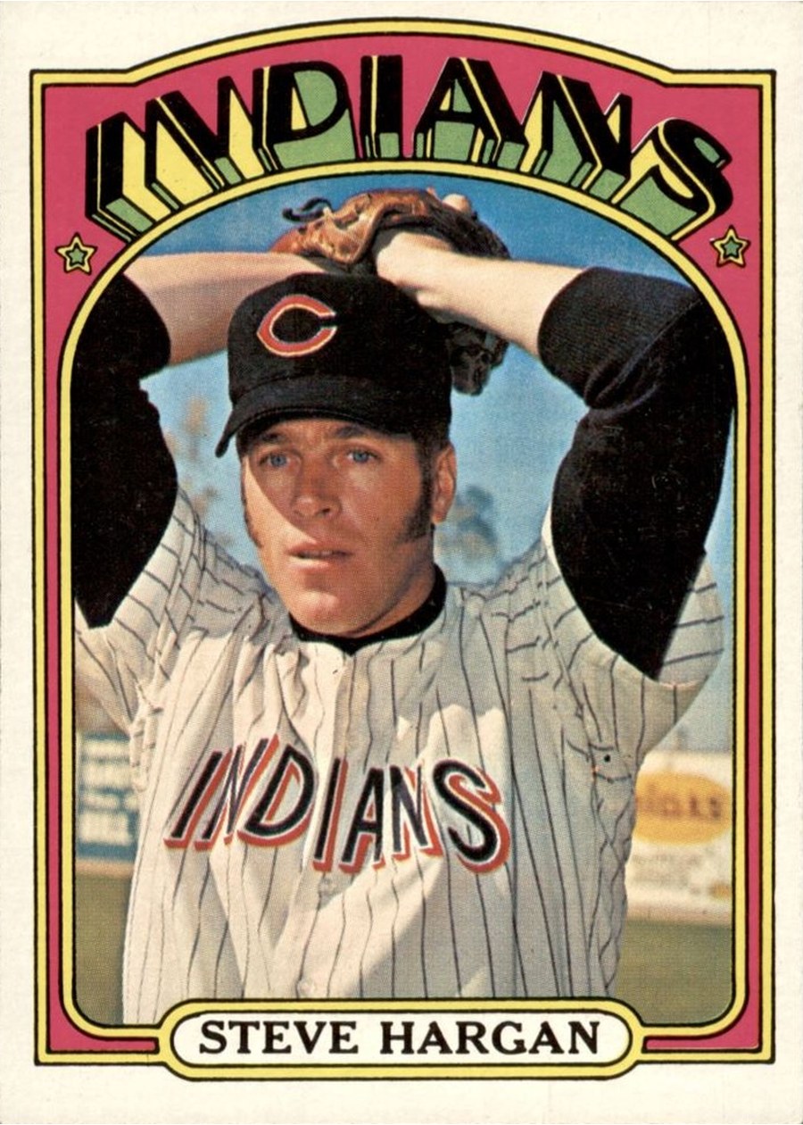 1972 Topps #615 Steve Hargan, Cleveland Indians