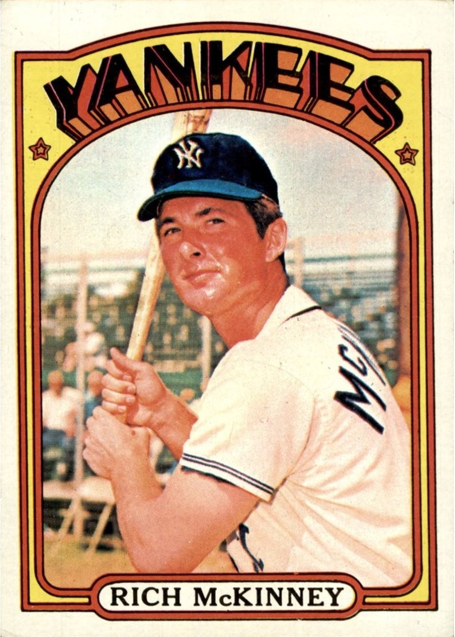 1972 Topps #619 Rich McKinney, New York Yankees