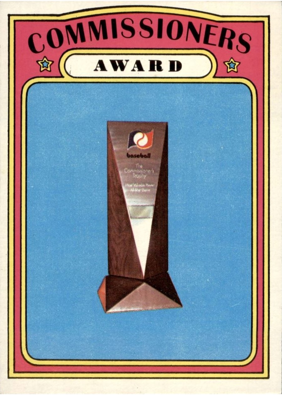 1972 Topps #621 Commissioners Award
