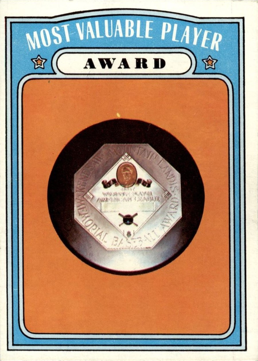 1972 Topps #622 Most Valuable Player Award