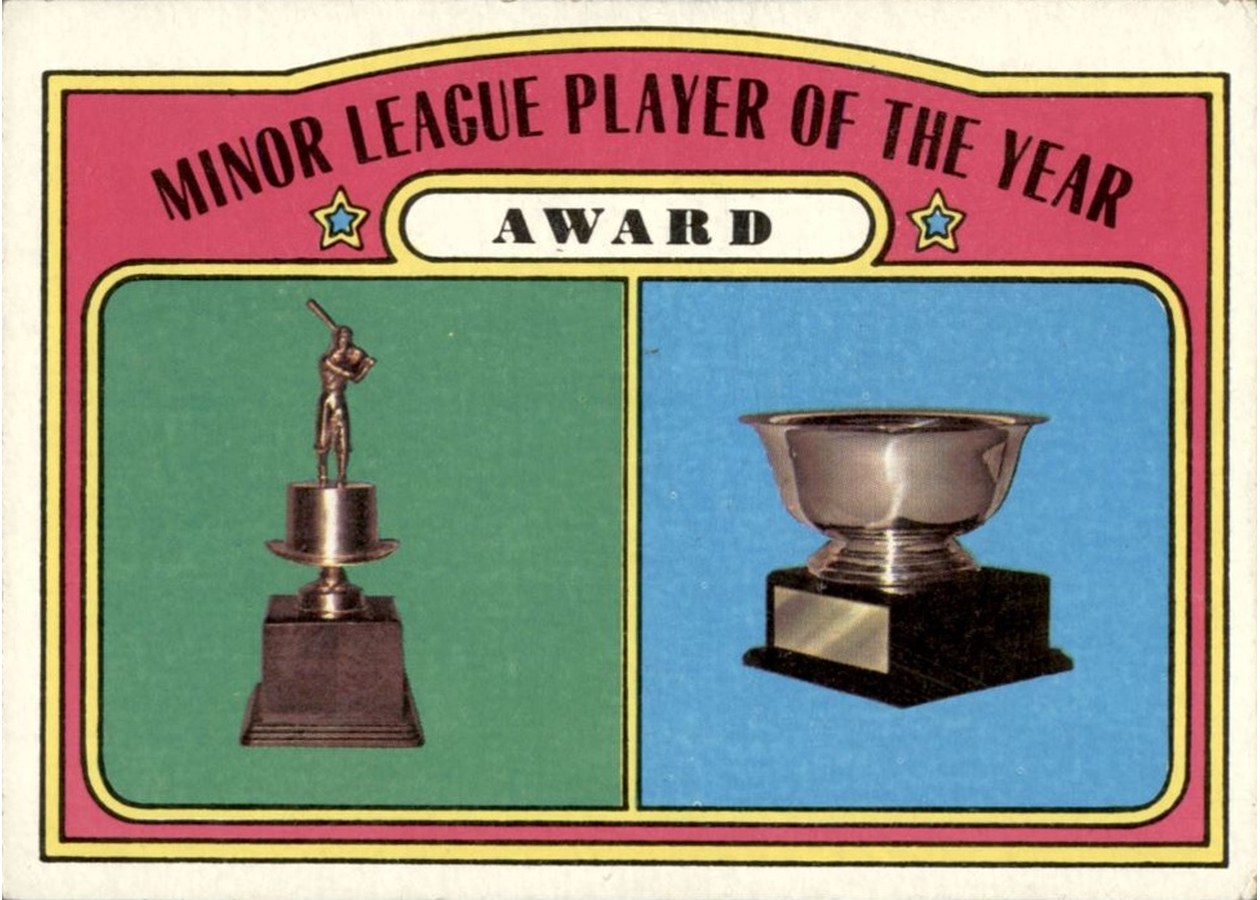 1972 Topps #624 Minor League Player of the Year Award
