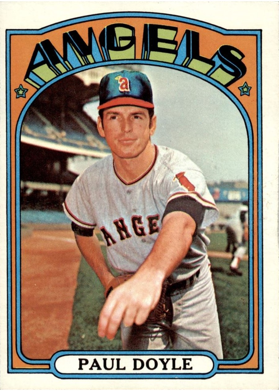 1972 Topps #629 Paul Doyle, California Angels