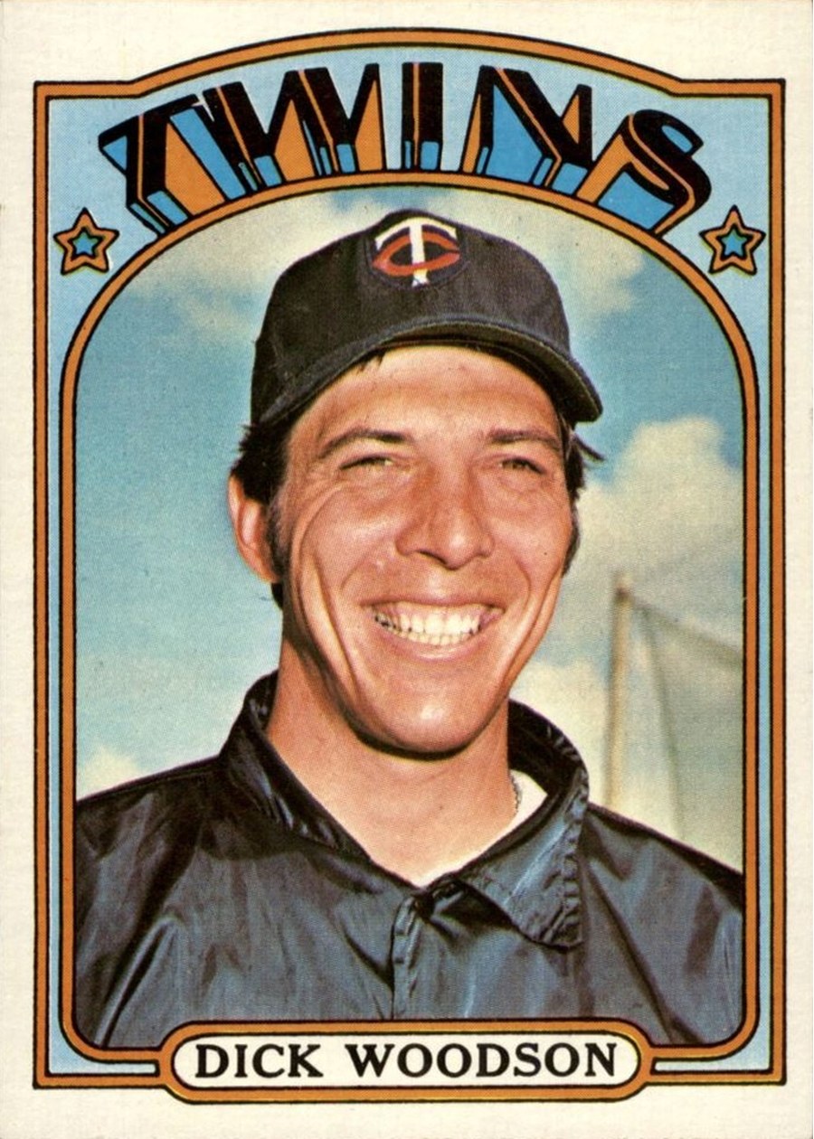 1972 Topps #634 Dick Woodson, Minnesota Twins