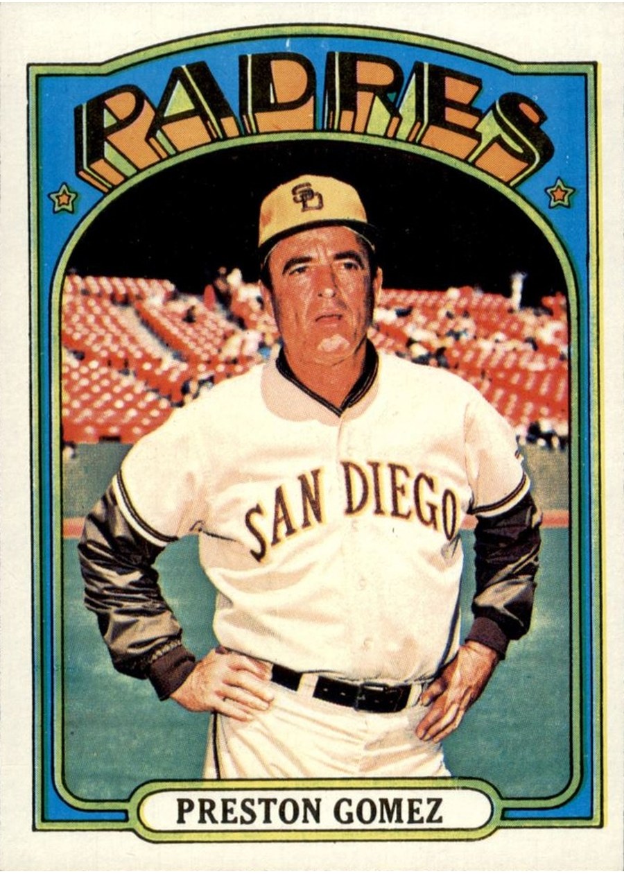 1972 Topps #637 Preston Gomez, San Diego Padres