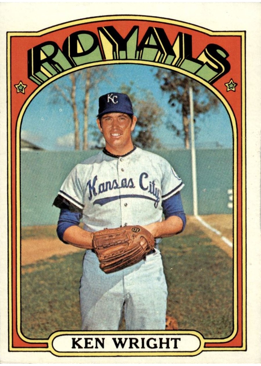 1972 Topps #638 Ken Wright, Kansas City Royals