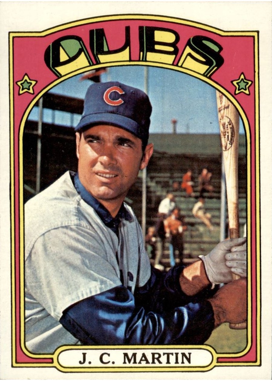 1972 Topps #639 J.C. Martin, Chicago Cubs