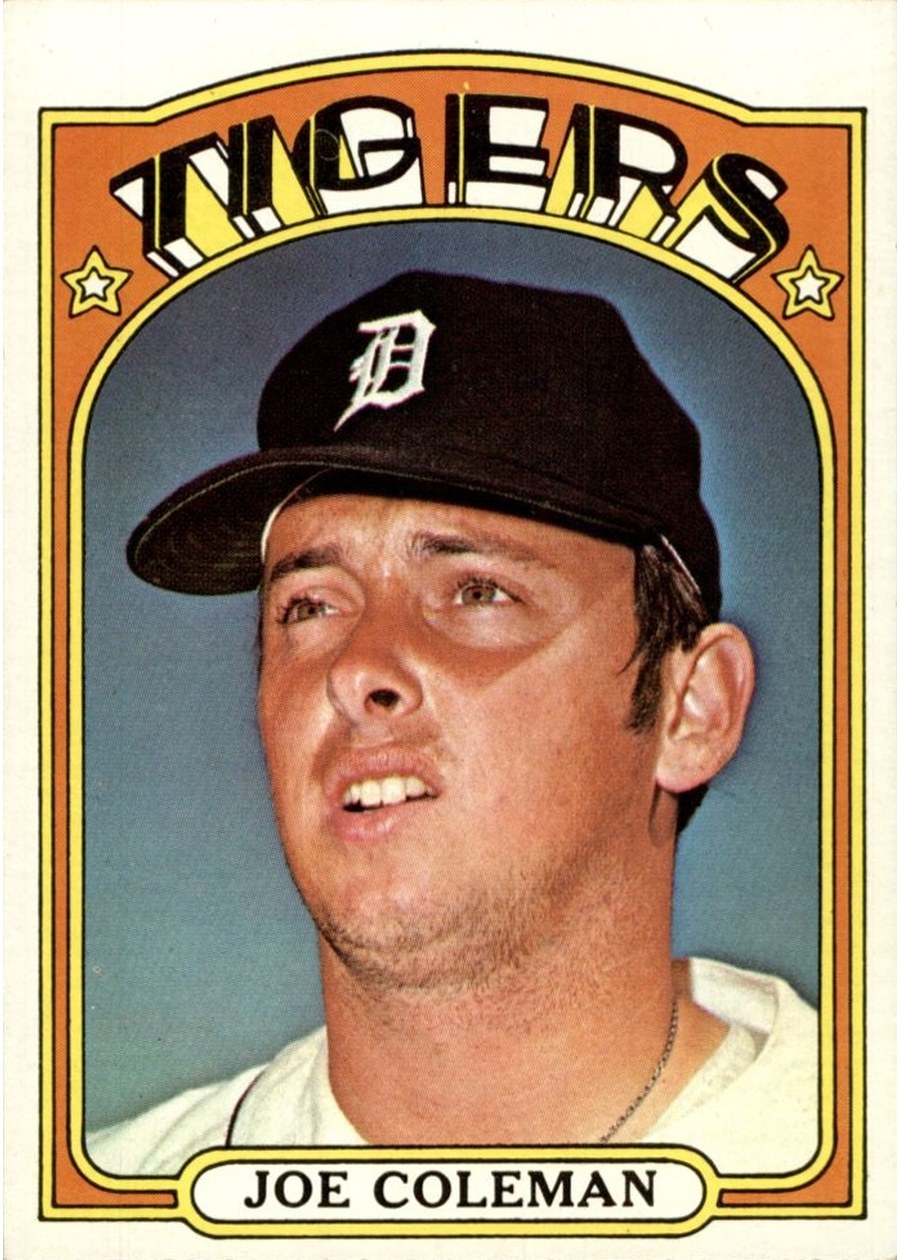 1972 Topps #640 Joe Coleman, Detroit Tigers