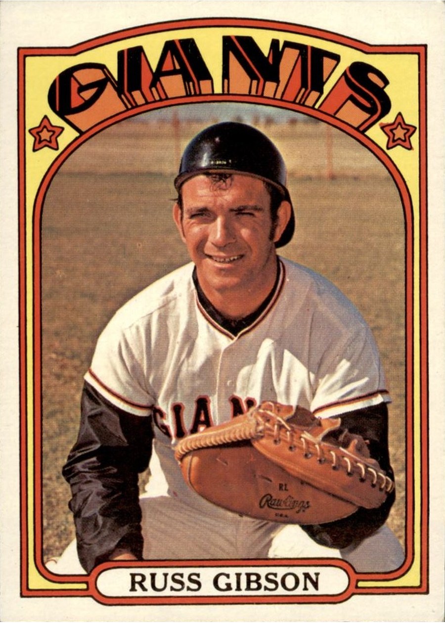 1972 Topps #643 Russ Gibson, San Francisco Giants