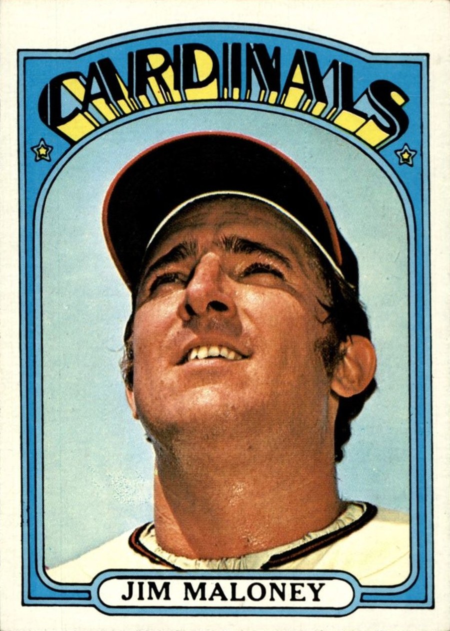 1972 Topps #645 Jim Maloney, St. Louis Cardinals
