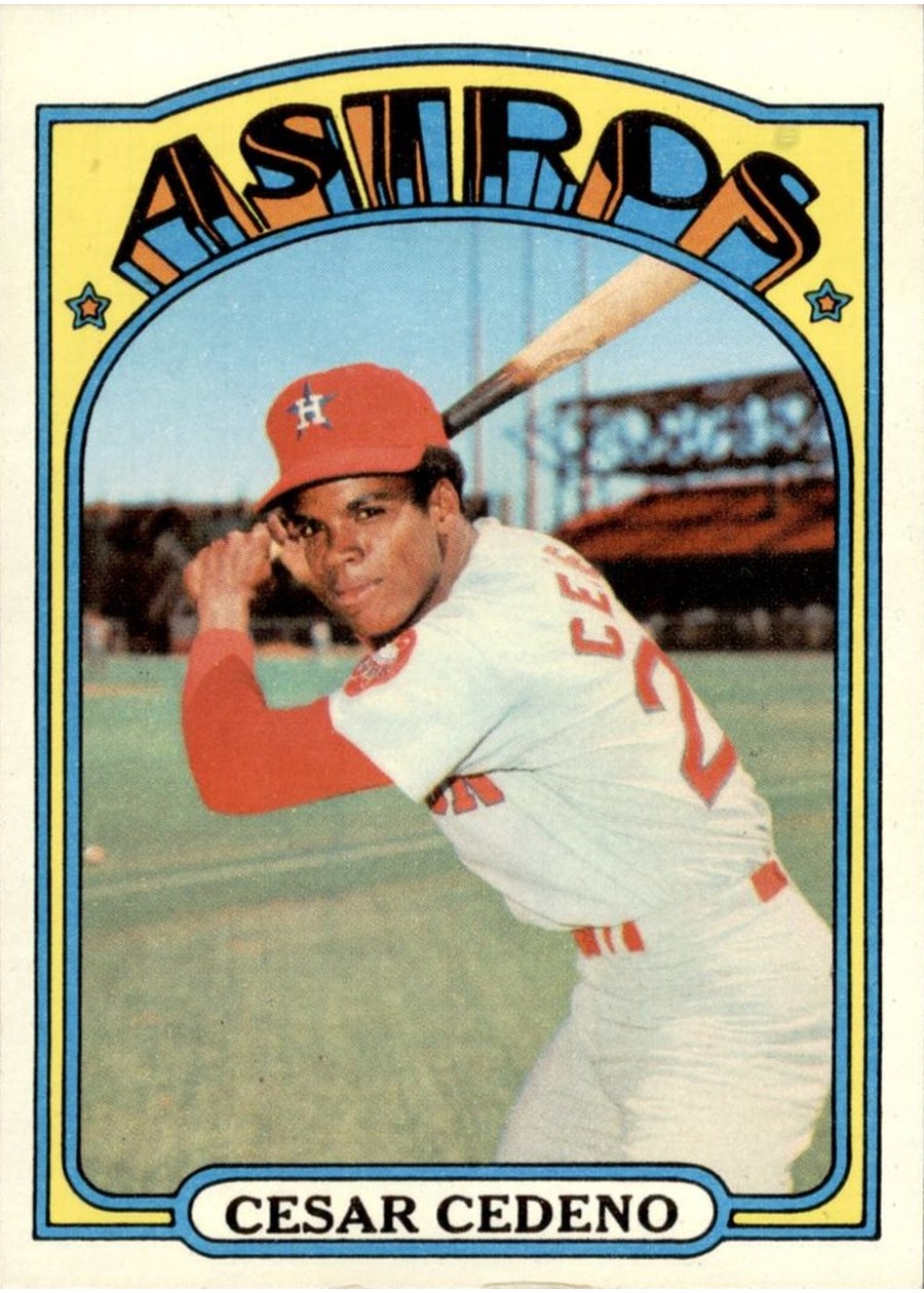 1972 Topps #65 Cesar Cedeno, Houston Astros