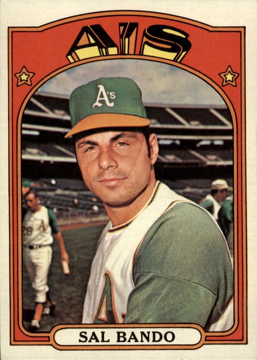 1972 Topps #650 Sal Bando, Oakland Athletics