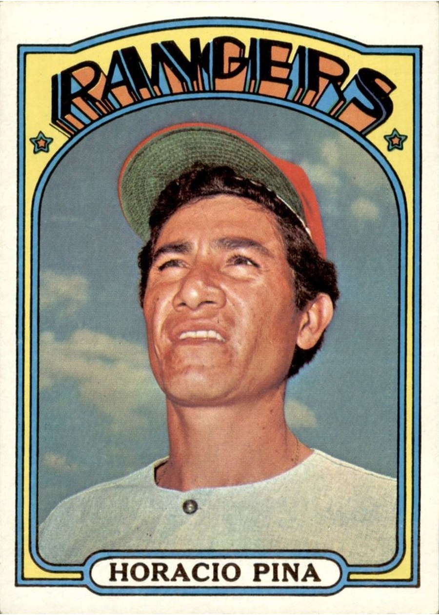 1972 Topps #654 Horacio Pina, Texas Rangers