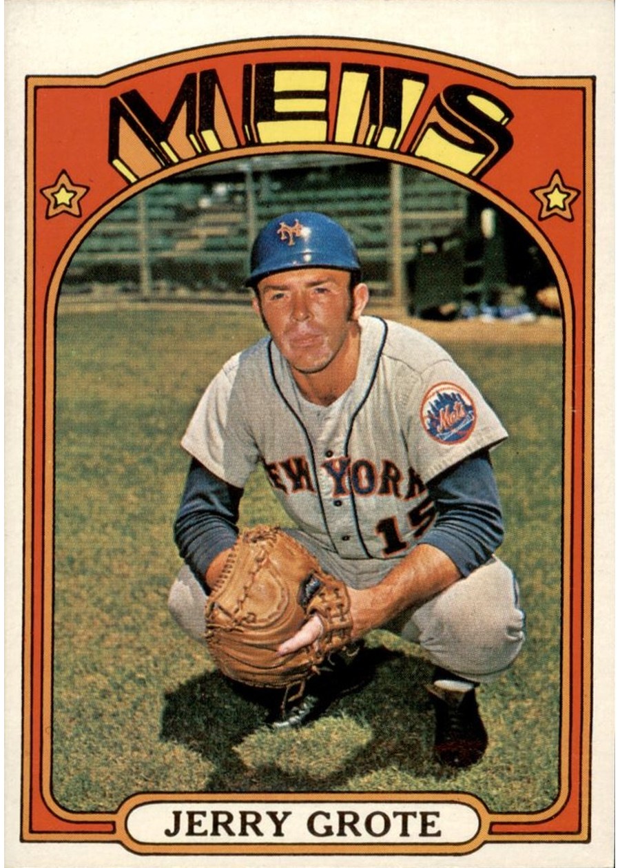 1972 Topps #655 Jerry Grote, New York Mets