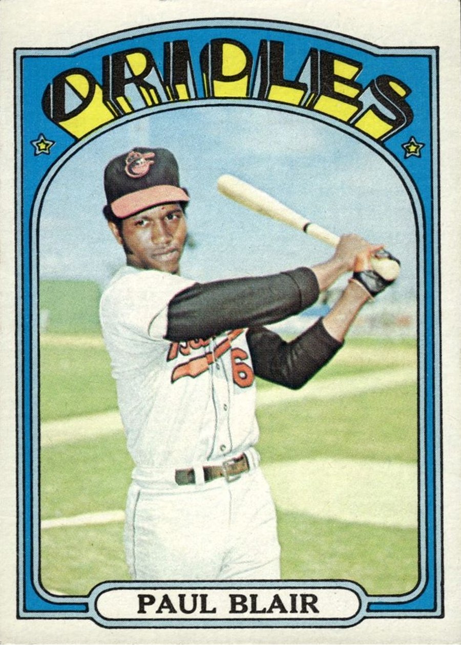 1972 Topps #660 Paul Blair, Baltimore Orioles