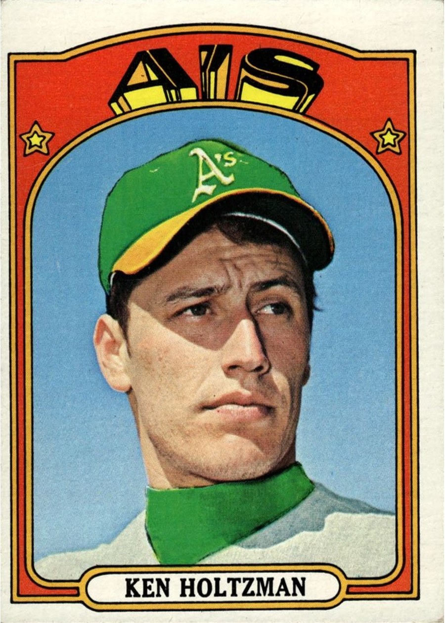 1972 Topps #670 Ken Holtzman, Oakland Athletics