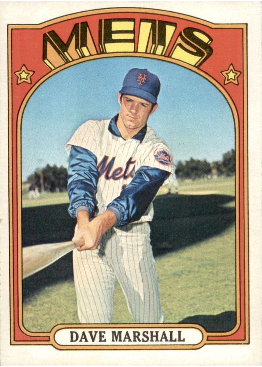 1972 Topps #673 Dave Marshall, New York Mets
