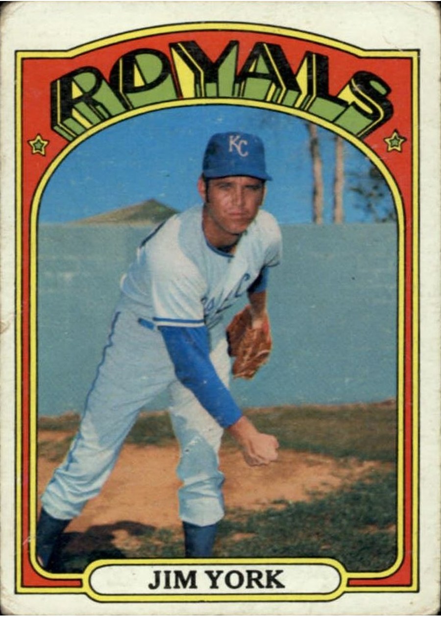 1972 Topps #68 Jim York, Kansas City Royals