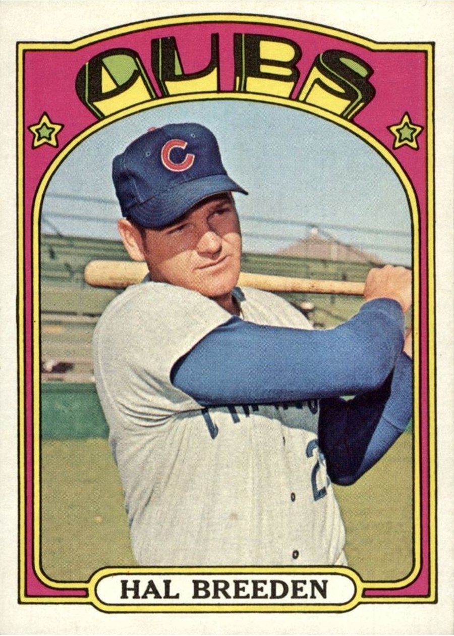 1972 Topps #684 Hal Breeden, Chicago Cubs