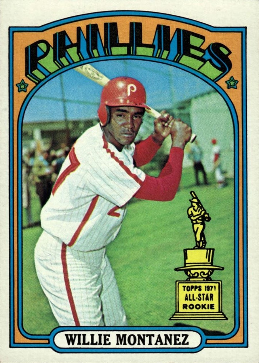 1972 Topps #690 Willie Montanez, Philadelphia Phillies