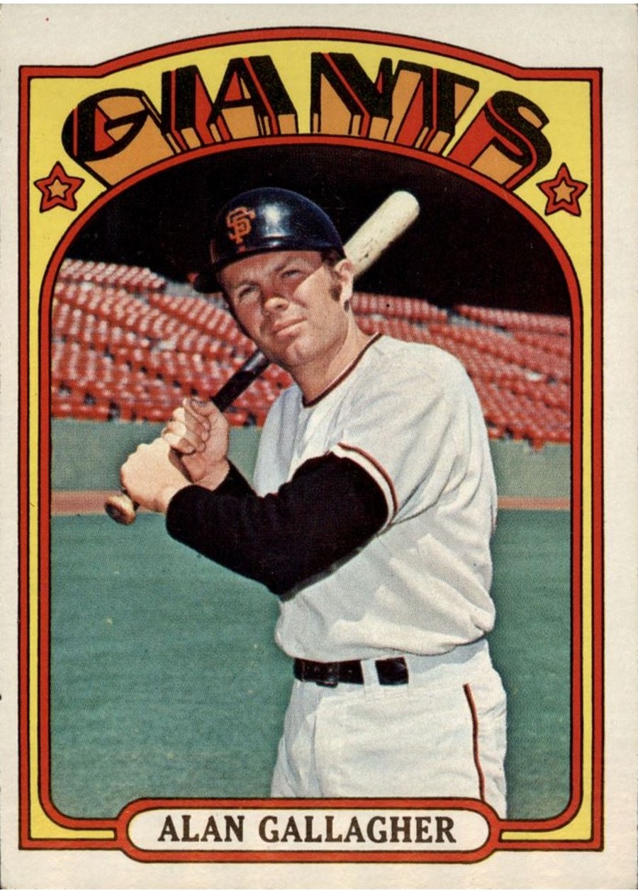 1972 Topps #693 Alan Gallagher, San Francisco Giants
