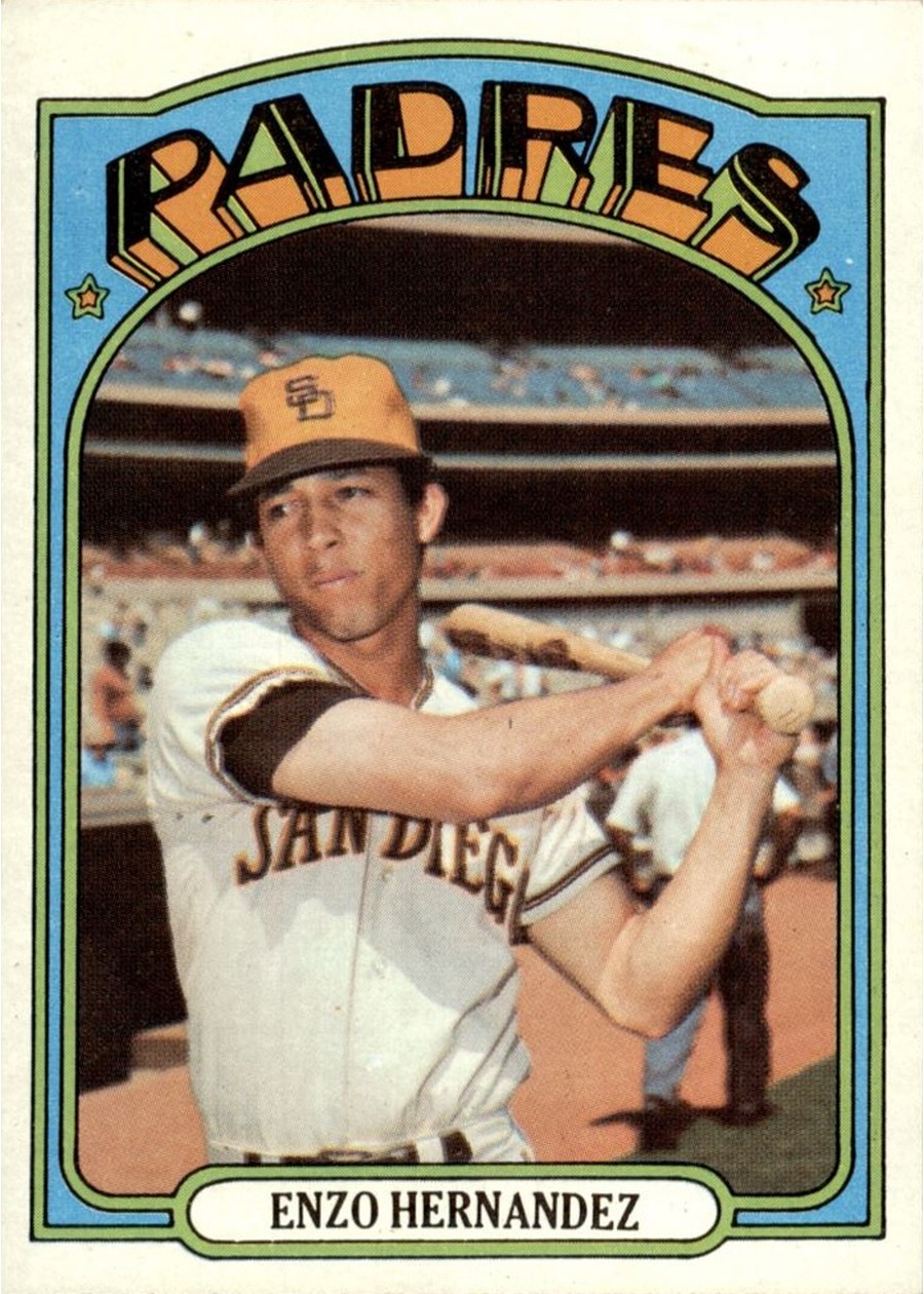 1972 Topps #7 Enzo Hernandez, San Diego Padres