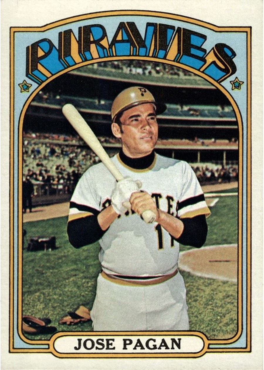 1972 Topps #701 Jose Pagan, Pittsburgh Pirates