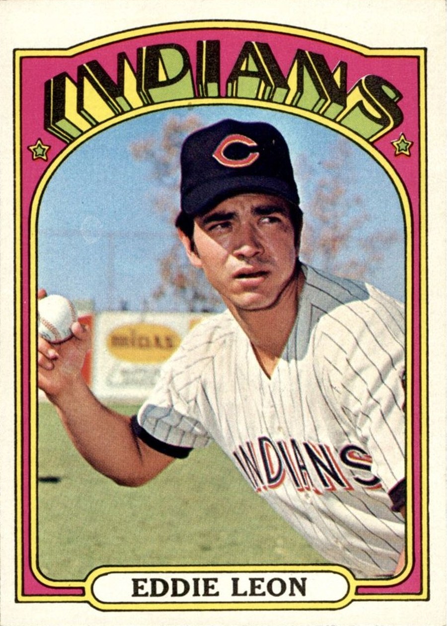 1972 Topps #721 Eddie Leon, Cleveland Indians