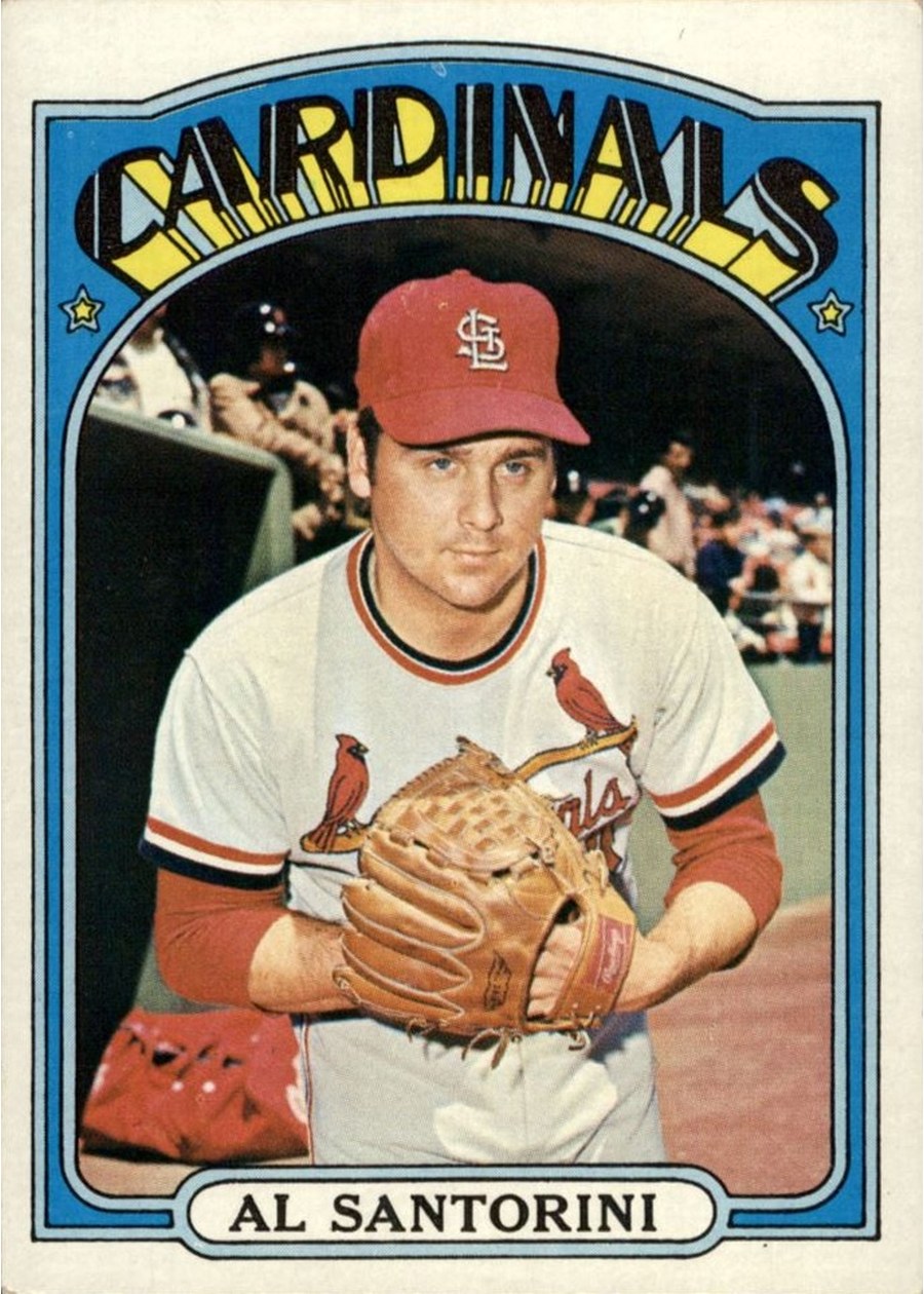 1972 Topps #723 Al Santorini, St. Louis Cardinals