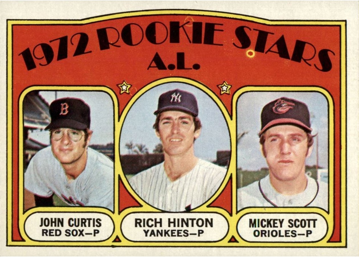 1972 Topps #724 A.L. 1972 Rookie Stars, Boston Red Sox / New York Yankees / Baltimore Orioles