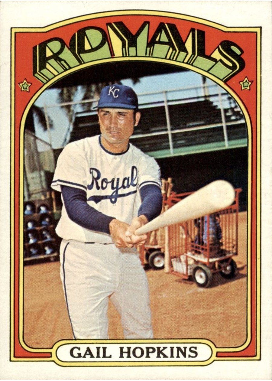 1972 Topps #728 Gail Hopkins, Kansas City Royals