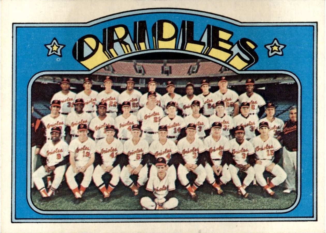 1972 Topps #731 Baltimore Orioles