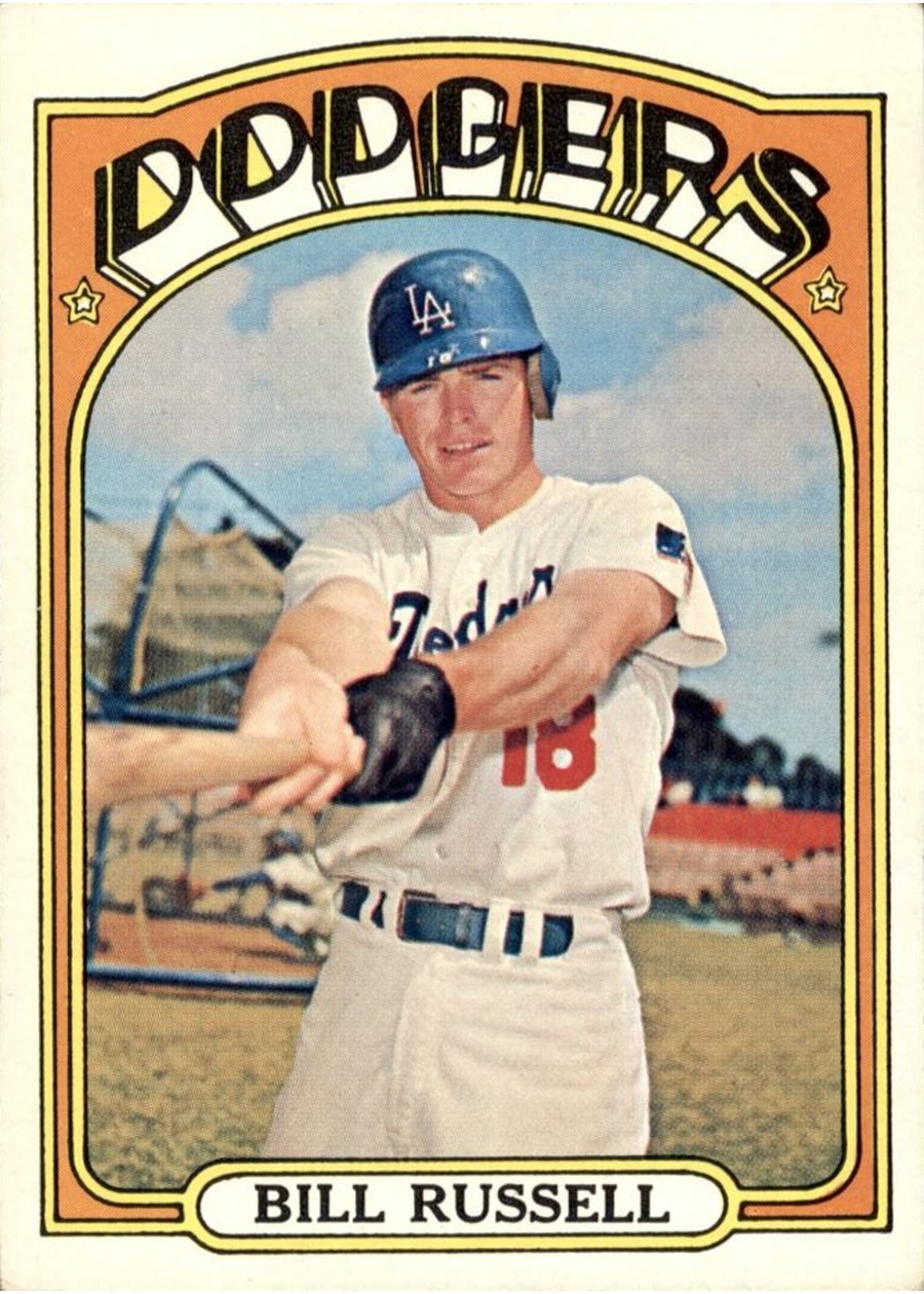 1972 Topps #736 Bill Russell, Los Angeles Dodgers
