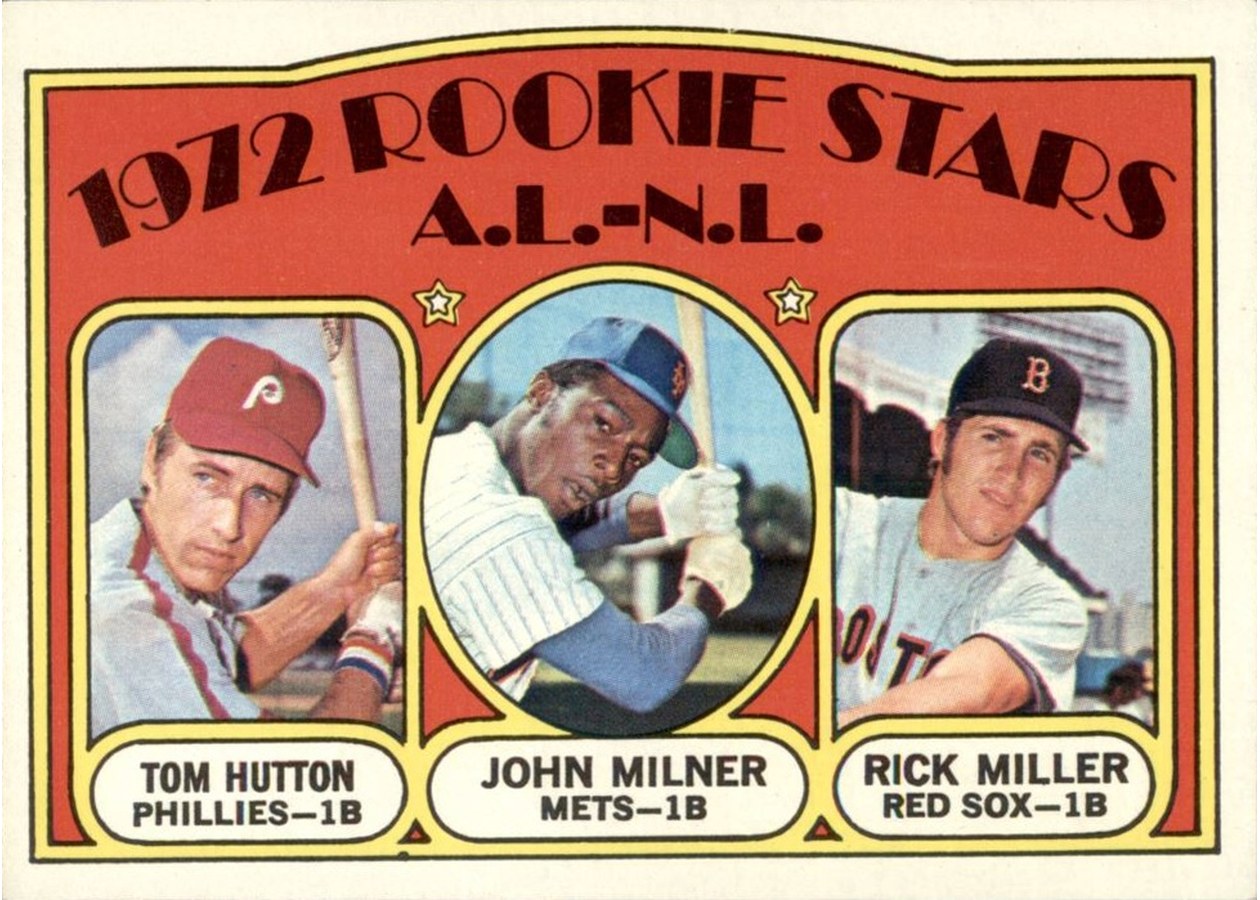 1972 Topps #741 A.L.-N.L. 1972 Rookie Stars, Philadelphia Phillies / New York Mets / Boston Red Sox