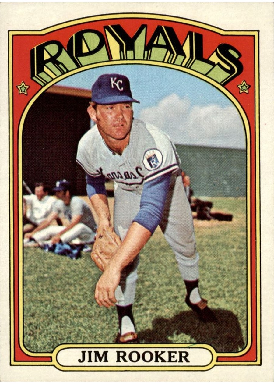 1972 Topps #742 Jim Rooker, Kansas City Royals